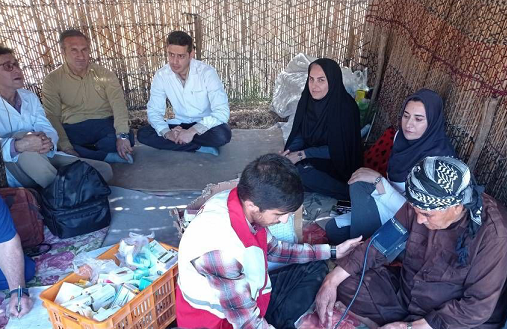 خدمت‌رسانی کاروان ‌سلامت هلال‌ احمر به ۳۰ خانوار عشایری در ایلام