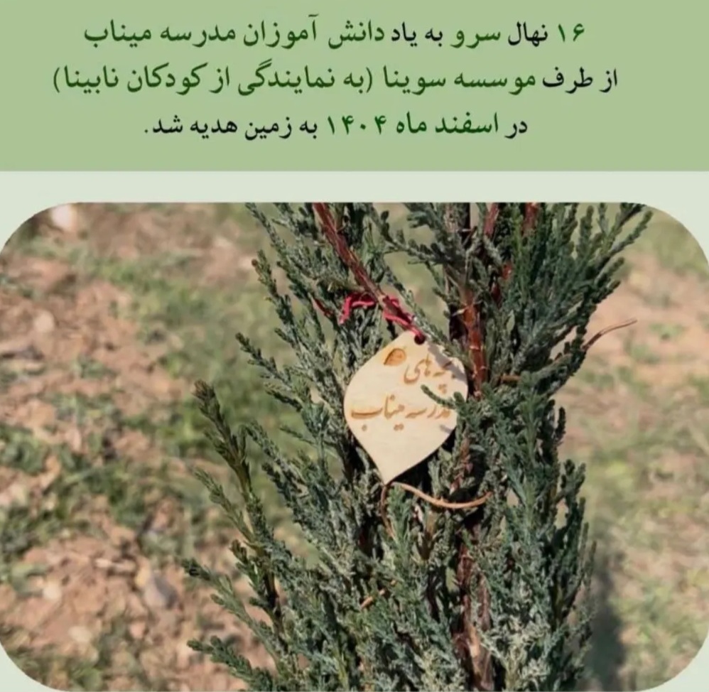 سروهایی که کودکان نابینا به دختران شهید میناب بخشیدند