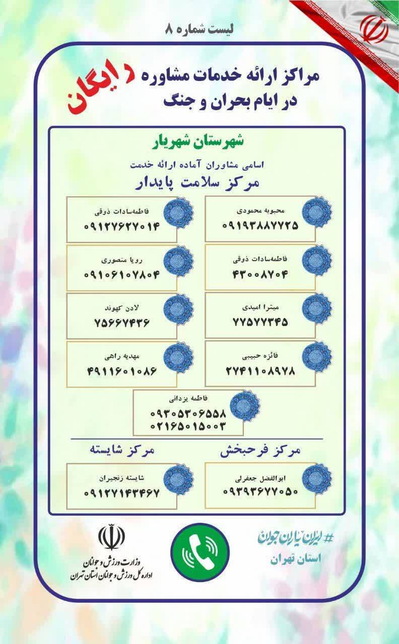 عبور امن از روزهای جنگ با کمک روانشناسان داوطلب عبور امن از روزهای جنگ با کمک روانشناسان داوطلب