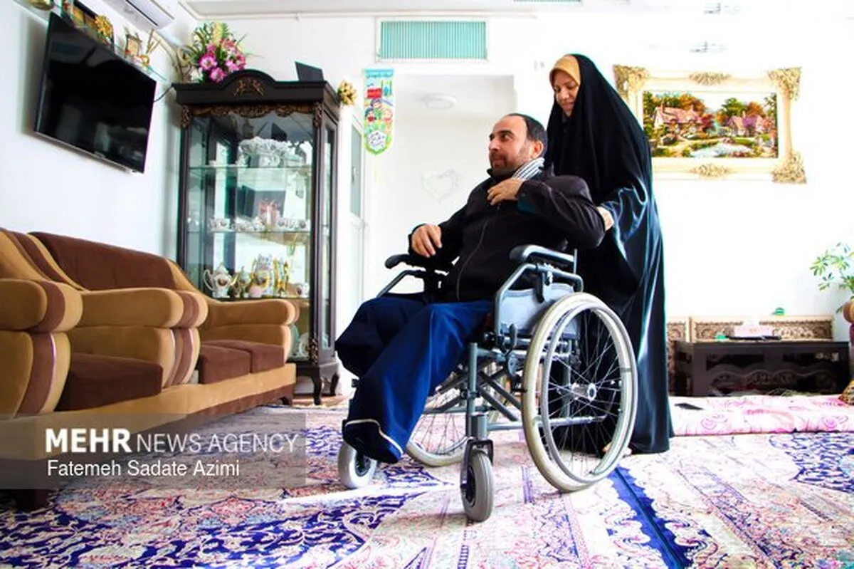 جانبازان جنگ رمضان در منزل خدمات توانبخشی می‌گیرند