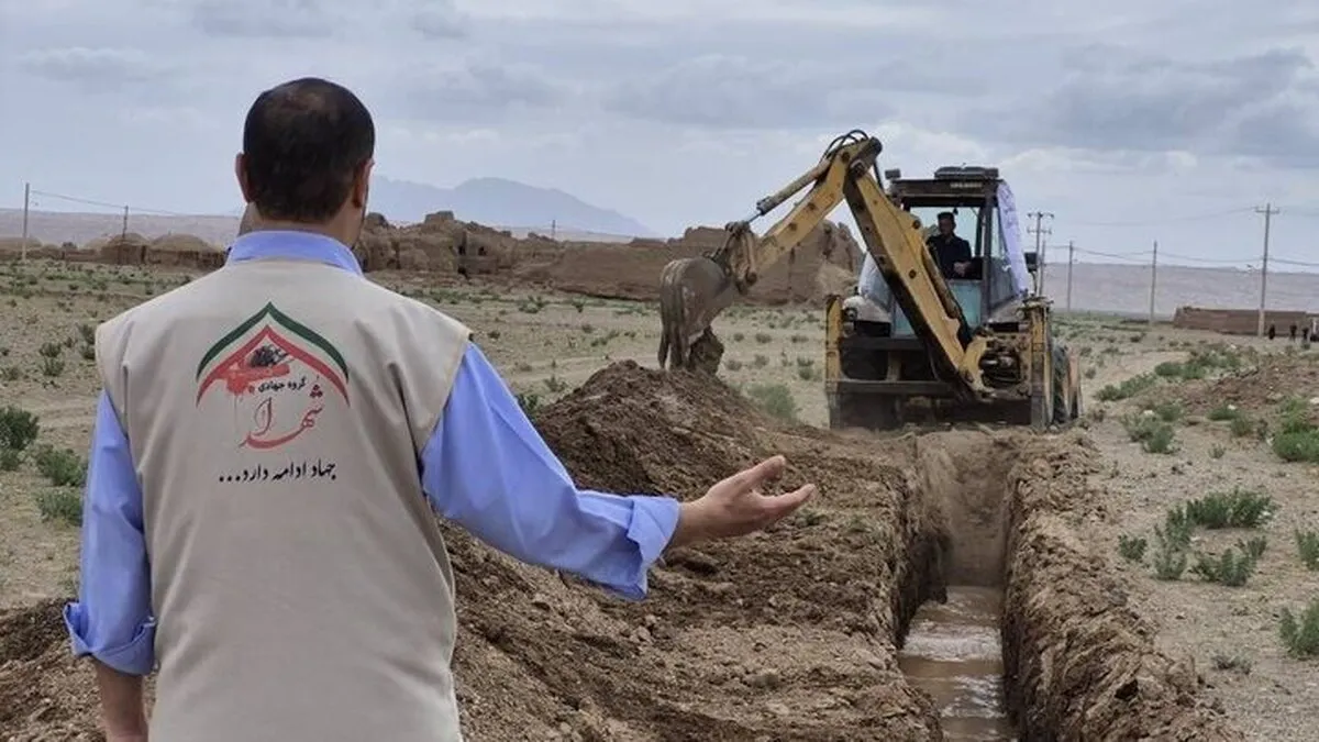 احیای قنات و پایان بی‌آبی؛ پروژه جهادی آبرسانی به روستای عبدالملکی آغاز شد