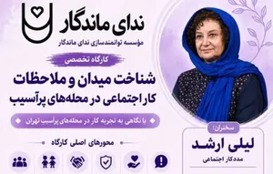 کارگاه «شناخت میدان و ملاحظات کار اجتماعی در محله‌های پرآسیب» برگزار می‌شود