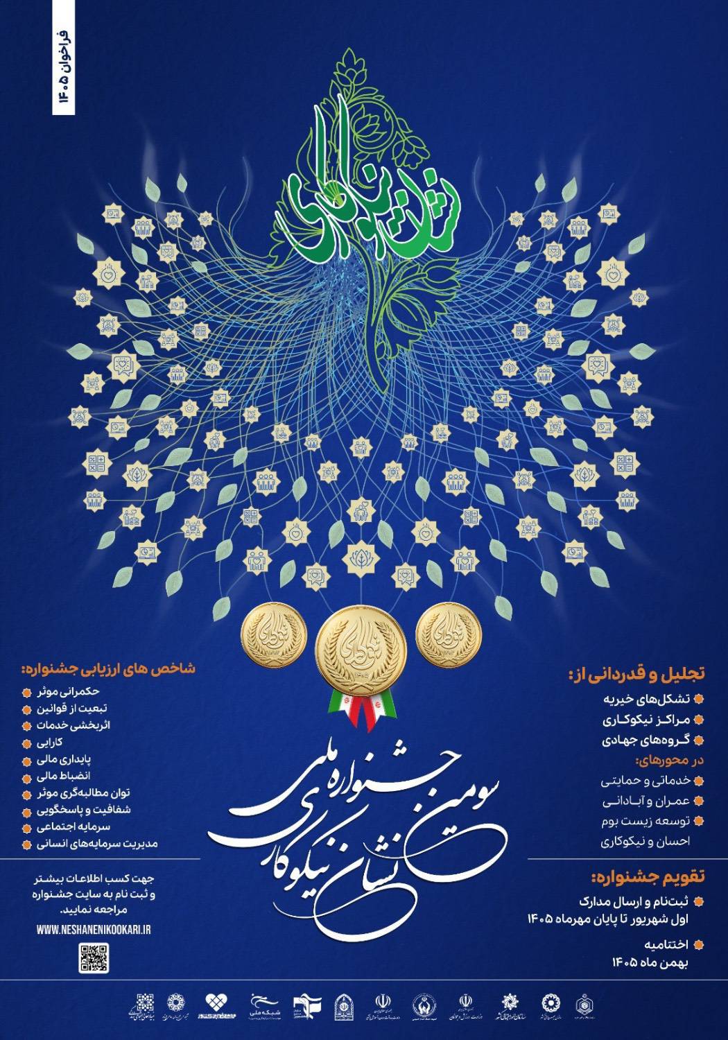 فرصت ثبت نام در سومین جشنواره ملی نشان نیکوکاری: تا پایان مهرماه