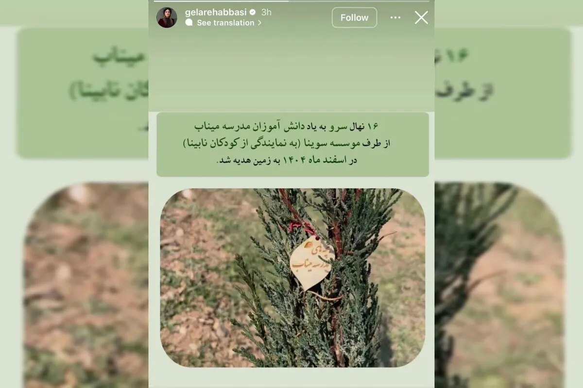 سروهایی که کودکان نابینا به دختران شهید میناب بخشیدند