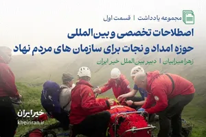 اصطلاحات تخصصی بین‌المللی امداد و نجات برای سازمان‌های مردم‌نهاد