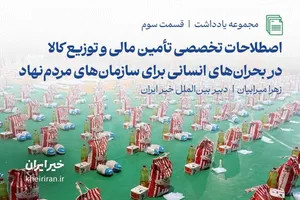 اصطلاحات تخصصی تأمین مالی و توزیع کالا در بحران‌های انسانی برای سازمان‌های مردم‌نهاد