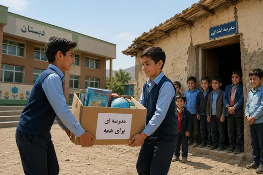 از مهرماه امسال مدارس برخوردار به کمک مدارس مناطق محروم می‌آیند