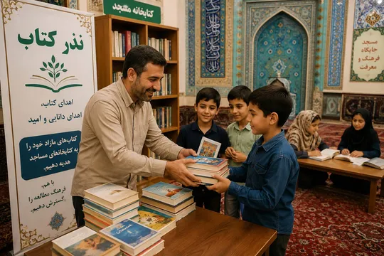 «نذر کتاب»؛ دعوتی برای جان بخشی به کتابخانه‌های مساجد کردستان